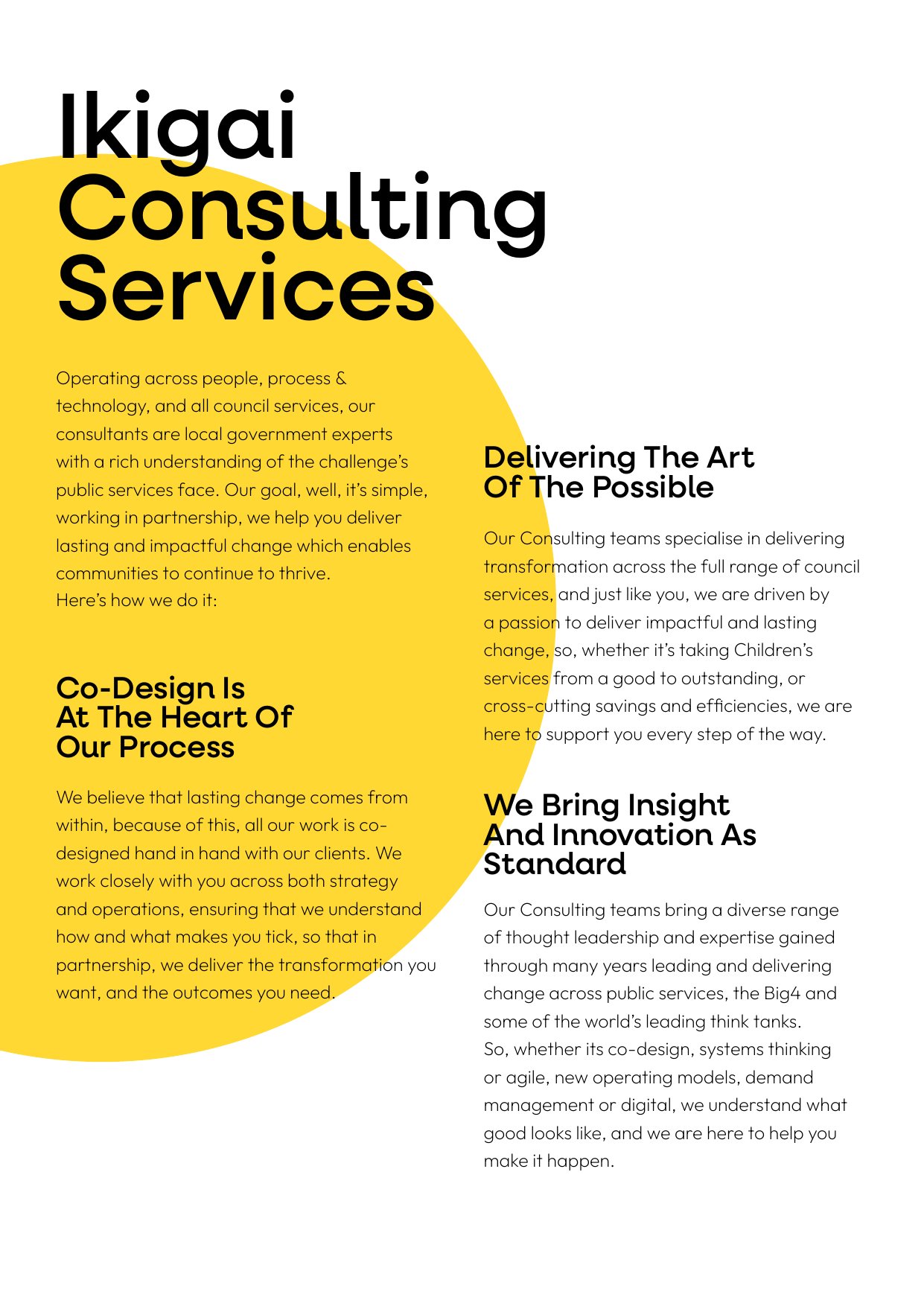 Ikigai Consulting Services